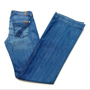 7 For All Mankind Dojo 26 Flare Jeans Low 36 insm